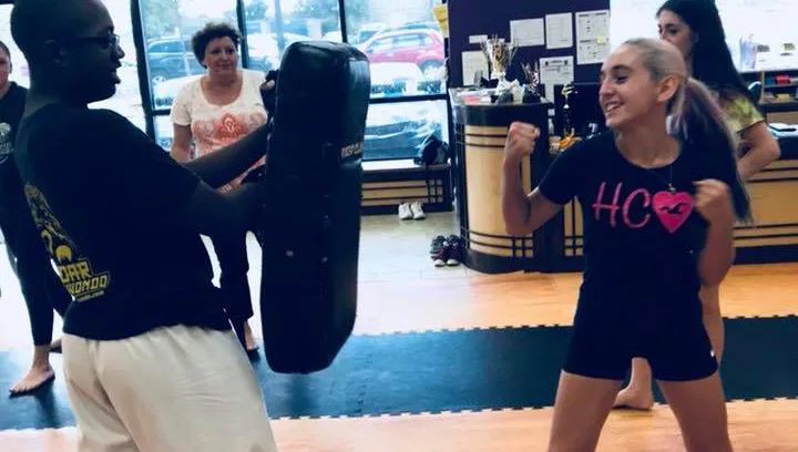 Women's Self Defense Action Shot